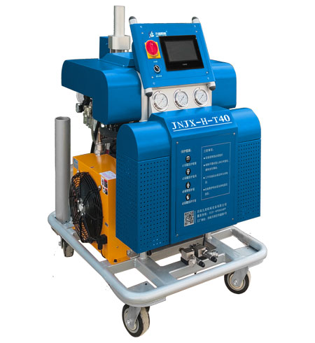 酒店隔墻隔音噴涂全水聚氨酯發(fā)泡設備(圖1) 液壓聚氨酯噴涂機